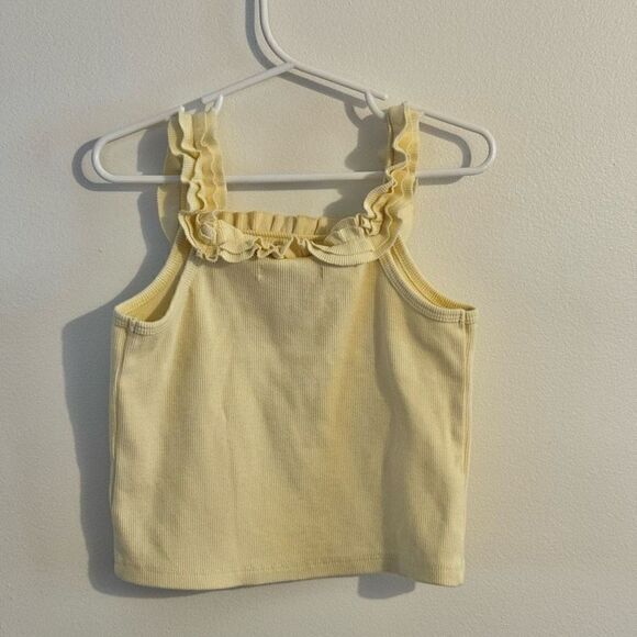 Gingersnaps Girls Yellow Ruffle Tank Top Sz 6 - Picture 6 of 8
